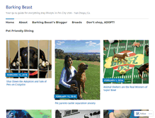 Tablet Screenshot of barkingbeast.com